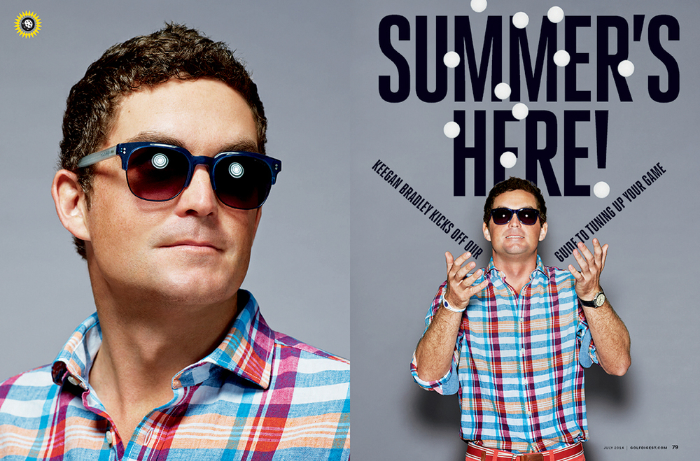 Keegan Bradley Golf Digest spread by Tim Oliver